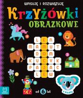 Okładka książki Krzyżówki obrazkowe z koalą. Od 6 lat. Wpisuję i rozwiązuję