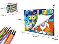 Opakowanie Książeczka do kolorowania 3D + mazaki 8szt