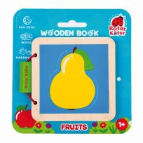 Opakowanie Książeczka drewniana edukacyjna Owoce