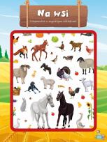 Okładka książki Książeczka z wypukłymi naklejkami. Na wsi