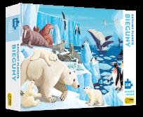 Okładka książki Książka i puzzle Ratujmy planetę bieguny 220 elementów