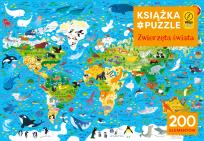 Okładka książki Książka i puzzle. Zwierzęta świata 200el
