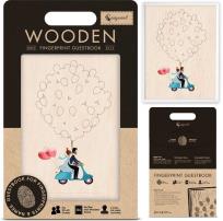 Opakowanie Księga gości na odciski palców Ślub Skuter