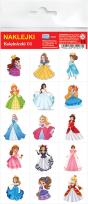 Opakowanie Księżniczki 01 Naklejki 4 sztuki