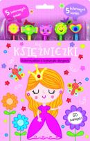 Okładka książki Księżniczki. Kolorowanka z barwnym obrysem