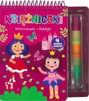 Okładka książki Księżniczki. Kolorowanki, naklejki, 4 neonowe markery