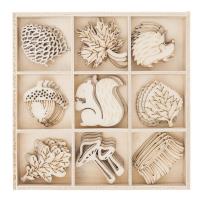 Opakowanie Kształty z drewna Las 45 szt.