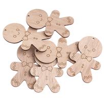 Opakowanie Kształty z drewna piernikowy ludzik 6szt