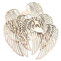 Opakowanie Kształty z drewna skrzydła 14x13cm 4szt