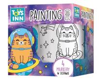 Opakowanie Kubek do kolorowania Kot w kosmosie STnux