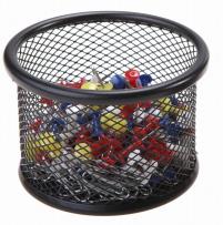 Opakowanie Kubek na spinacze okrągły średni czarny