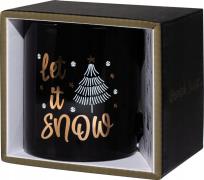 Opakowanie Kubek świąteczny z napisem Let It Snow