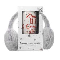 Opakowanie Kubek z nausznikami. Zimne ręce, gorące serce