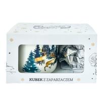 Opakowanie Kubek z zaparzaczem Choinki
