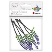 Opakowanie Kwiaty wrzosu fioletowo-zielone 10x110mm 6szt