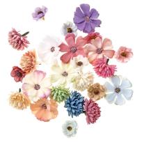 Opakowanie Kwiaty z tkaniny multikolor 3 wzory 24szt