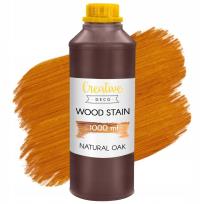 Opakowanie Lakierobejca wodna do drewna dąb butelka 1L