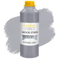 Opakowanie Lakierobejca wodna do drewna szara butelka 1L