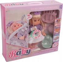 Opakowanie Lalka bobas dziewczynka sikająca z nosidełkiem