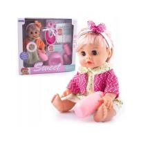 Opakowanie Lalka bobas z włosami, mówiąca, sikająca akcesoria