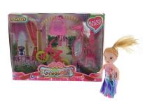 Opakowanie Lalka mini 9cm z rowerem i toaletką