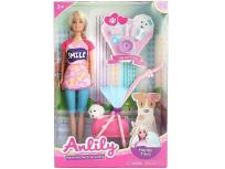 Opakowanie Lalka z pieskiem w wózku z akcesoriami dla psa