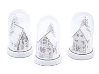 Opakowanie Lampka ledowa z motywem świątecznym szklana MIX