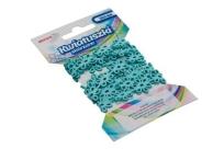 Opakowanie Łańcuszek kwiatuszki skórzane 1m niebieski