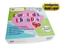 Okładka książki Learn English Like a Pro fiszki + gra A1