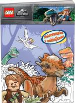 Okładka książki Lego Jurassic World Kolorowanka z naklejkami NA-6203