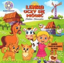 Okładka książki Lenka uczy się mówić Lenka jedzie do babci na wieś