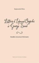 Okładka książki Lettres d'Edmund Chojecki Georges Sand