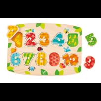 Opakowanie Liczby układanka z kołkami HAPE E1404B