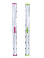 Opakowanie Linijka aluminiowa z uchwytem na ołówek 40cm MIX