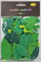 Opakowanie Listki z filcu tonacja zielona