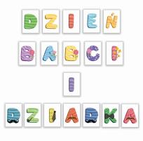 Opakowanie Litery dekoracyjne A4 - Dzień Babci i Dziadka 18el