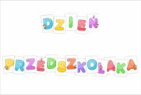 Opakowanie Litery dekoracyjne A4 - Dzień Przedszkolaka 18el