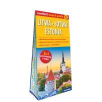 Okładka książki Litwa Łotwa Estonia laminowany map&guide (2w1: przewodnik i mapa)