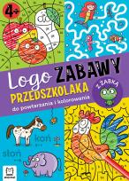 Okładka książki Logo zabawy przedszkolaka. Do powtarzania i kolorowania z żabką