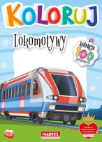 Okładka książki Lokomotywy. Koloruj