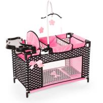 Opakowanie Łóżeczko dla lalki czarne z akcesoriami