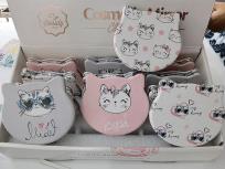 Opakowanie Lusterko dwustronne koty (12szt)