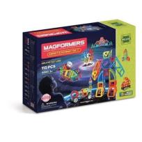 Opakowanie Magformers Mastermind Set Deluxe Klocki magnetyczne 3D 115 elementów