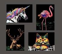 Opakowanie Magiczna Zdrapka - 4w1 Zwierzęta 21x30cm