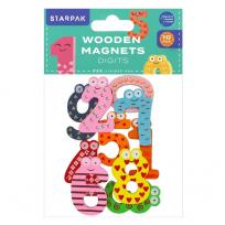 Opakowanie Magnes drewniany cyferki 40mm 4 sztuki