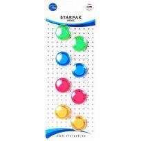 Opakowanie Magnes transparentny mix 20mm 8szt