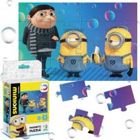 Opakowanie Magnetyczne puzzle Minionki