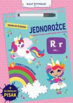 Okładka książki Małe bystrzaki. Zadania do ścierania. Jednorożce