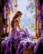 Opakowanie Malowanie po numerach 40x50 Dziewczyna w oknie