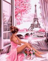 Opakowanie Malowanie po numerach 40x50 Dziewczyna z różami